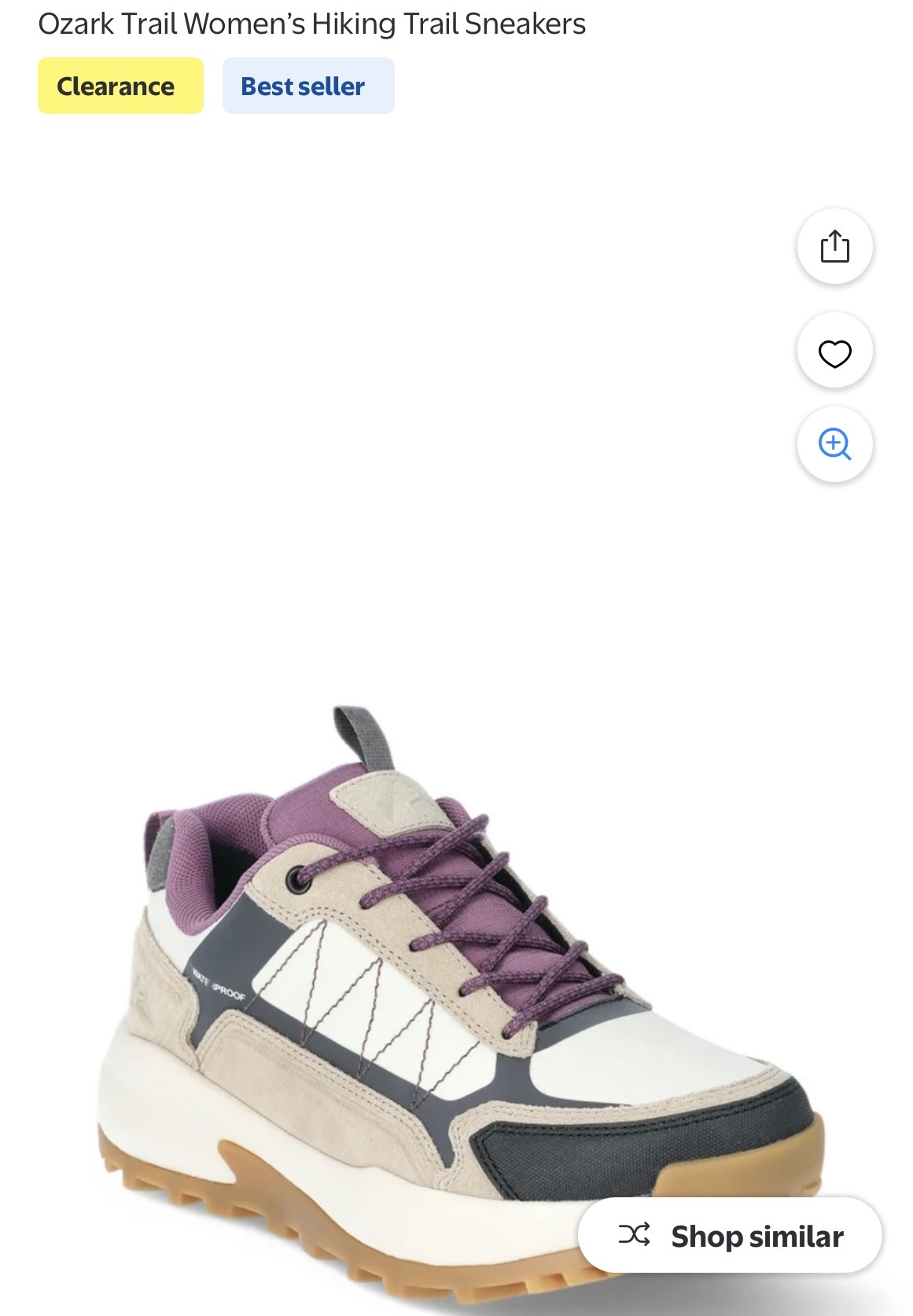 Ozark Trail Women’s Hiking Trail Sneakers #H11