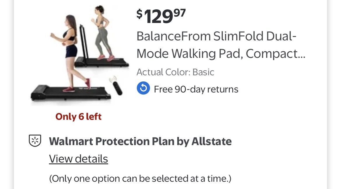 BalanceFrom SlimFold Dual-Mode Walking Pad #D98