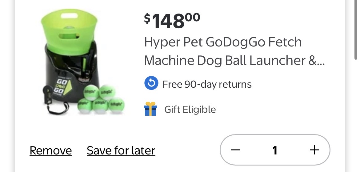 Hyper Pet GoDogGo Fetch Machine Dog Ball Launcher & Automatic Ball Launcher #D107