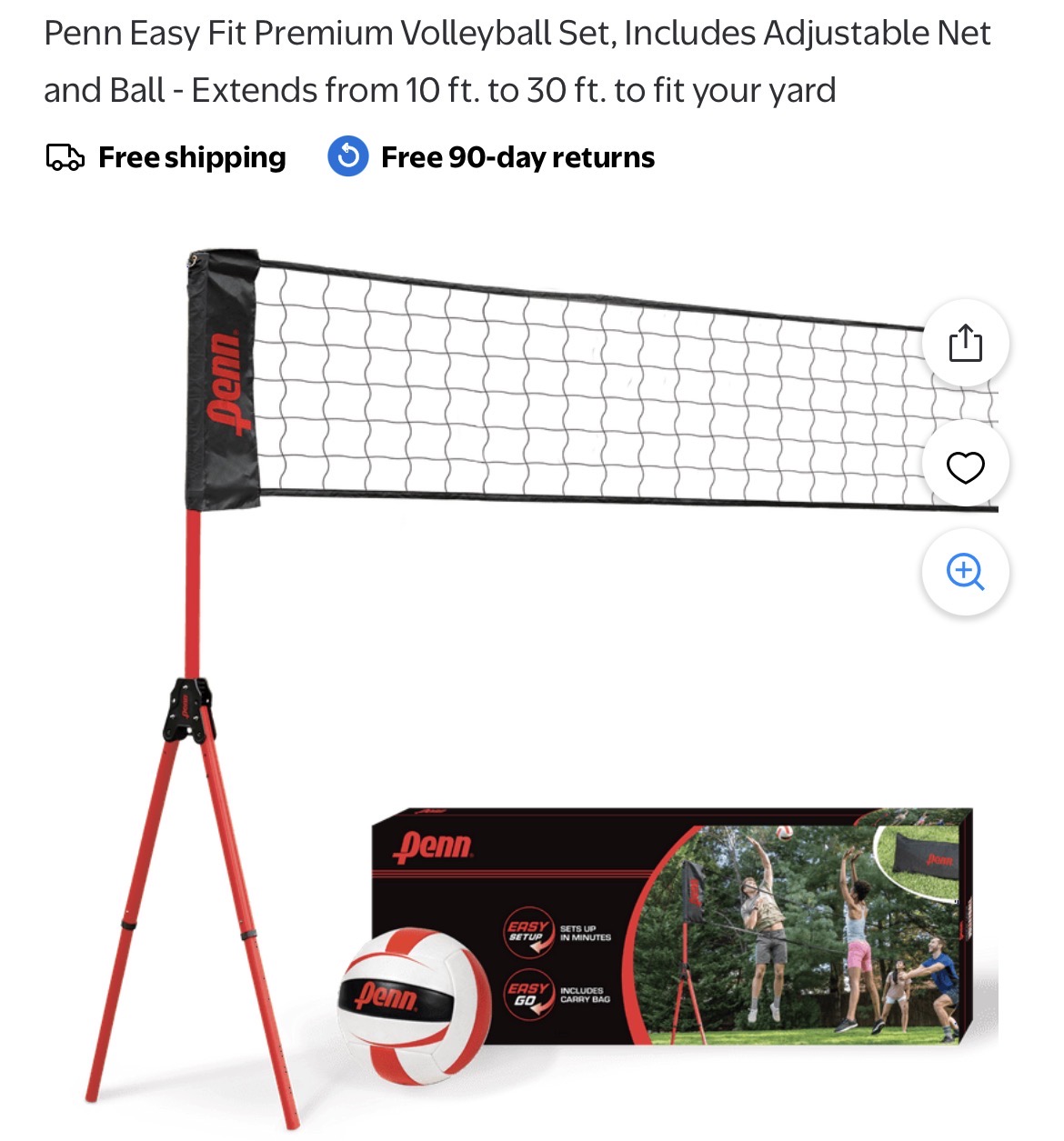 Penn Easy Fit Premium Volleyball Set #I33