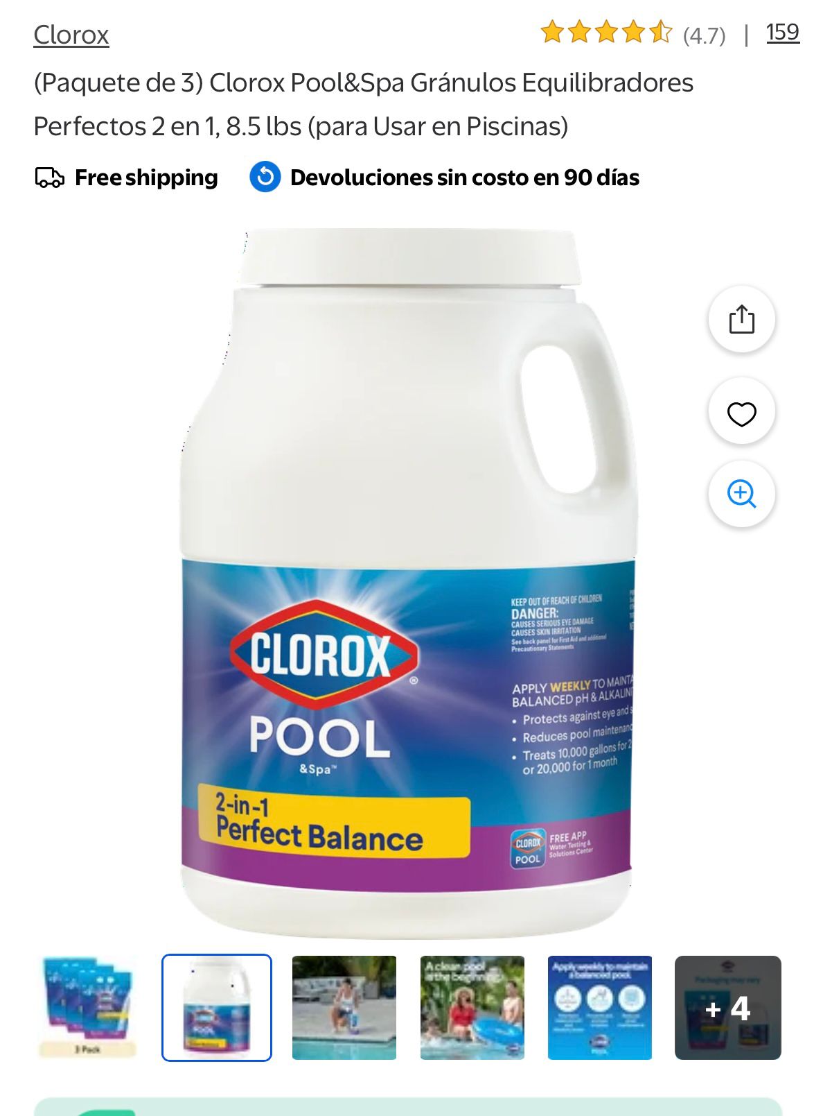 Clorox Pool & Spa 2-in-1 Perfect Balance Granules #I27