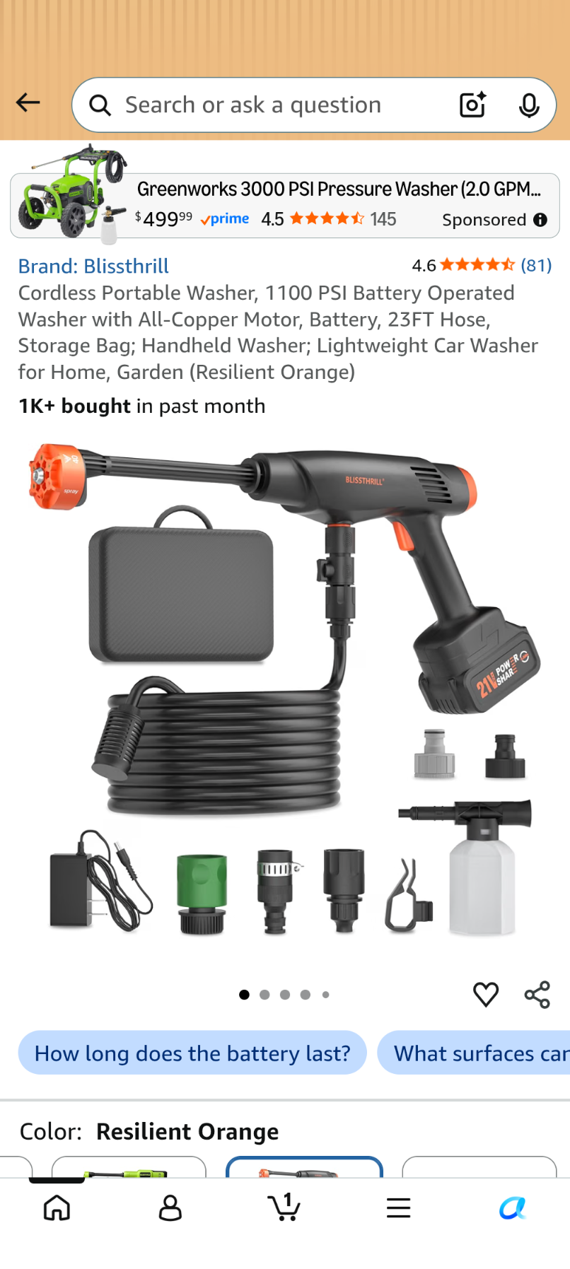 A039 Cordless Portable Washer,